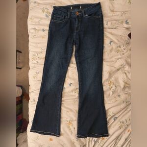 BKE Women's Boot Cut Jeans - Dark Blue